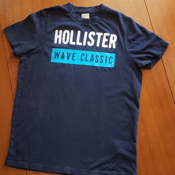 Hollister Other - Hollister Navy tshirt Wave Classic sz Medium